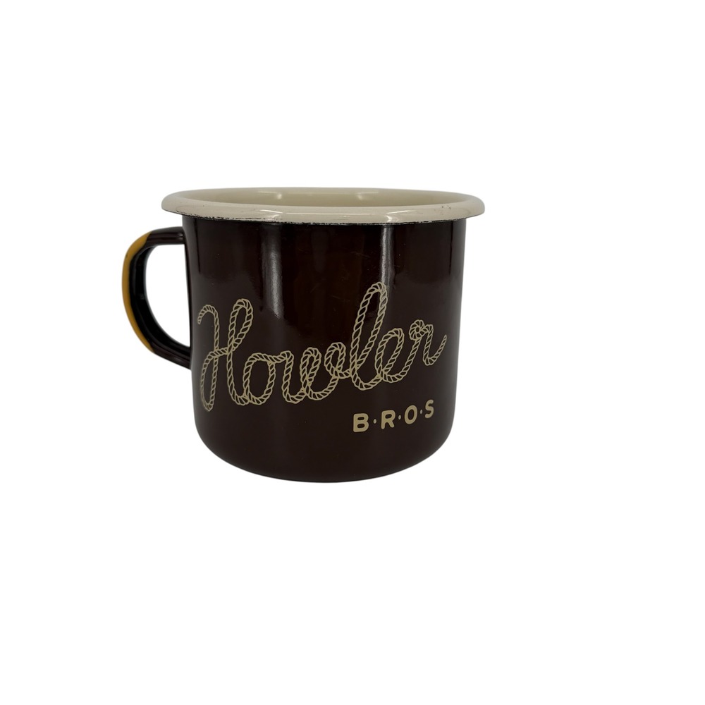 Howler Brothers Enamel Mug Unisex OS Brown Camping Outdoor Gorpcore Coffee Cup